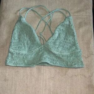 Pink bra cross back with adjustable straps size large